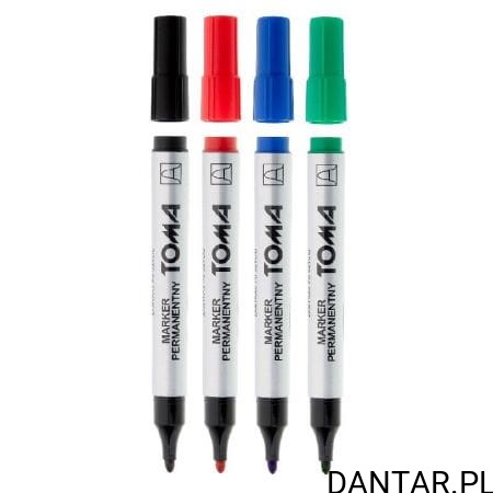 Marker permamentny okrągły mix kolor a4 TO-090 Toma 