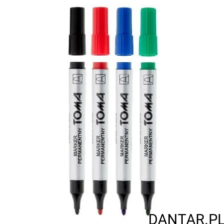 Marker permamentny okrągły mix kolor a4 TO-090 Toma 
