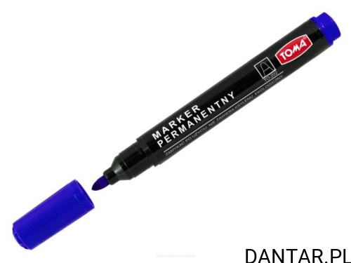 Marker permamentny okrągły niebieski TO-202 Toma a1/10