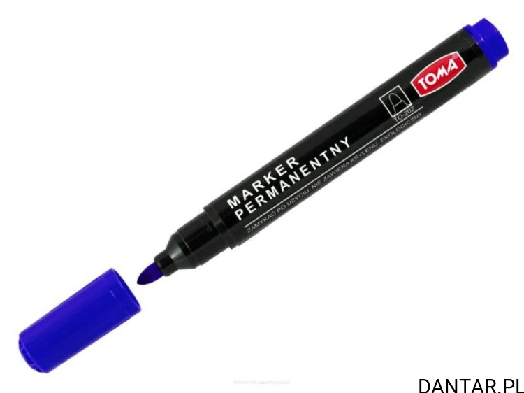 Marker permamentny okrągły niebieski TO-202 Toma a1/10