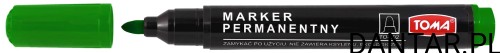 Marker permamentny okrągły zielony TO-202 Toma a1/10