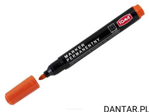 Marker permamentny okrągły pomarańczowy TO-202 Toma a1/10 