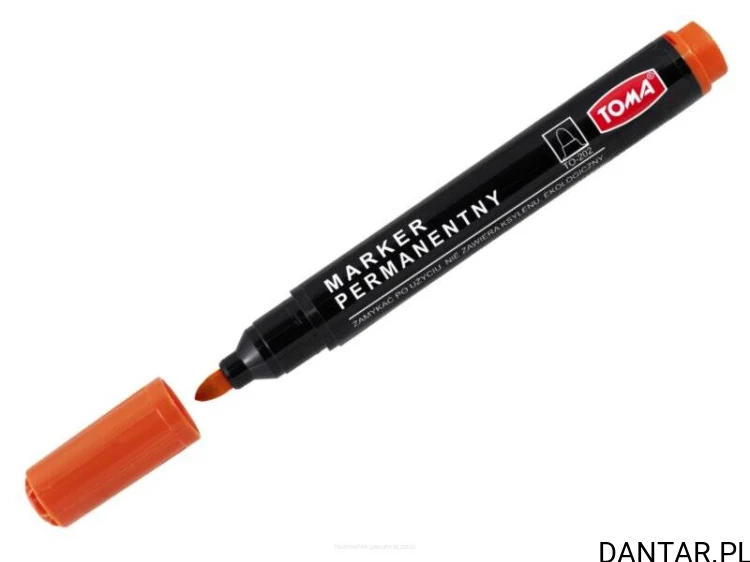 Marker permamentny okrągły pomarańczowy TO-202 Toma a1/10 