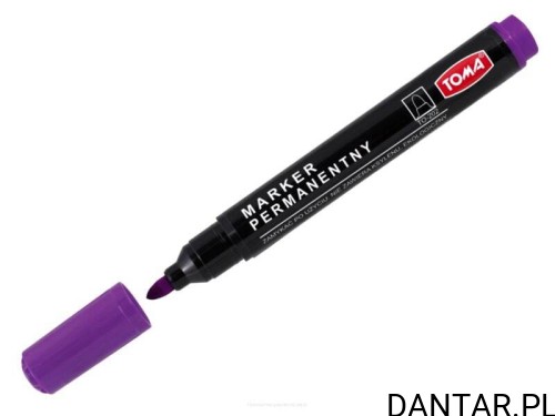 Marker permamentny okrągły fioletowy TO-202 Toma a1/10