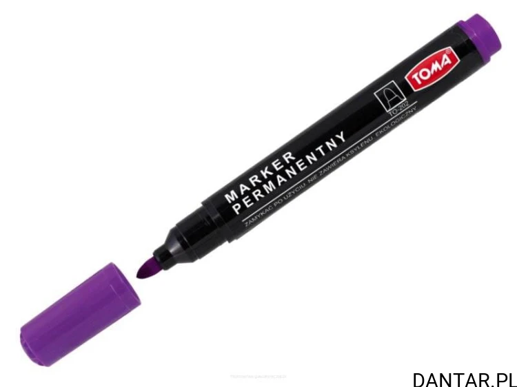 Marker permamentny okrągły fioletowy TO-202 Toma a1/10