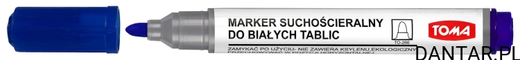 Marker suchościeralny do tablic niebieski TO-266 a1/10
