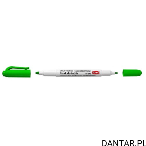 Marker do tablic dwustronny zielony TO-270 Toma a1/12