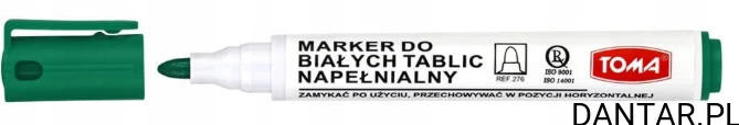 Marker suchościeralny okrągły do tablic zielony TO-276 a1/12