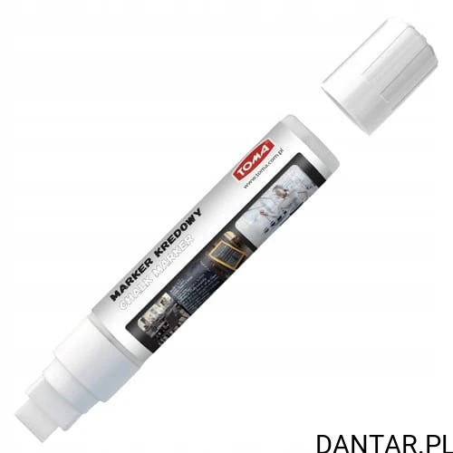 Marker kredowy gruby 8x15mm biały TO-290 Toma a1/6