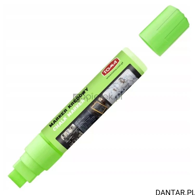 Marker kredowy gruby 8x15mm zielony TO-290 Toma a1/6