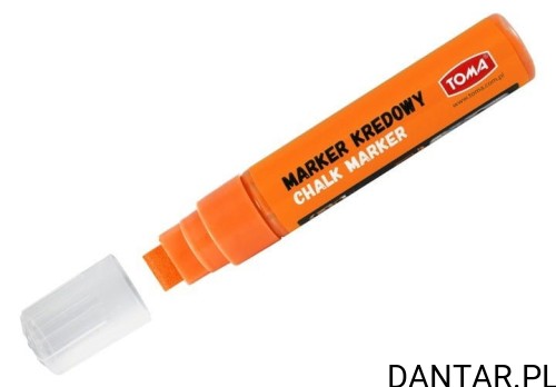 Marker kredowy gruby 8x15mm pomarańczowy TO-290 Toma a1/6