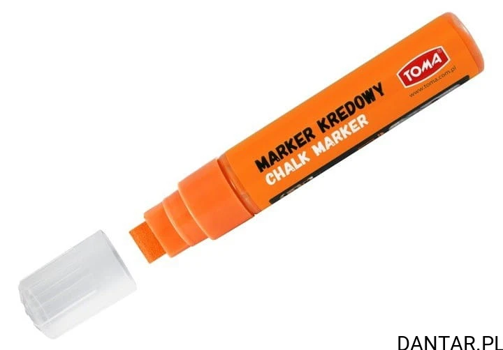Marker kredowy gruby 8x15mm pomarańczowy TO-290 Toma a1/6