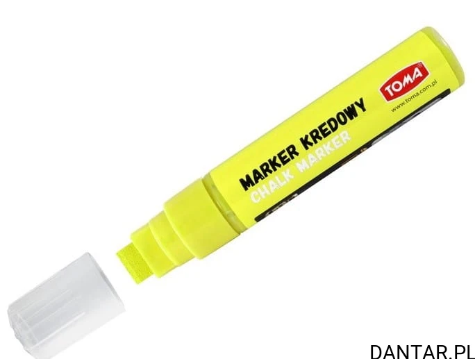 Marker kredowy gruby 8x15mm żółty TO-290 Toma a1/6
