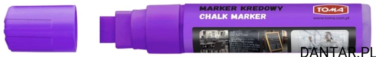 Marker kredowy gruby 8x15mm fioletowy TO-290 Toma a1/6