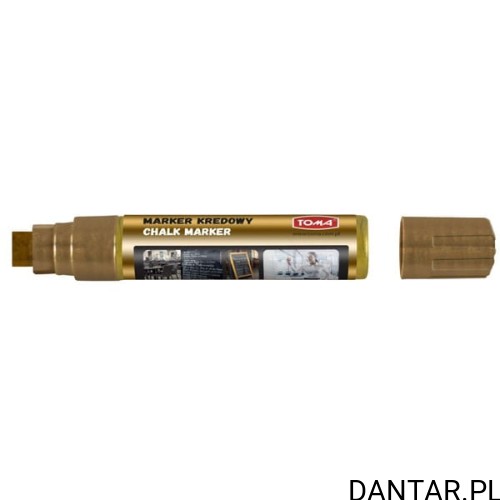 Marker Toma kredowy 8x15mm złoty gruby a1/6