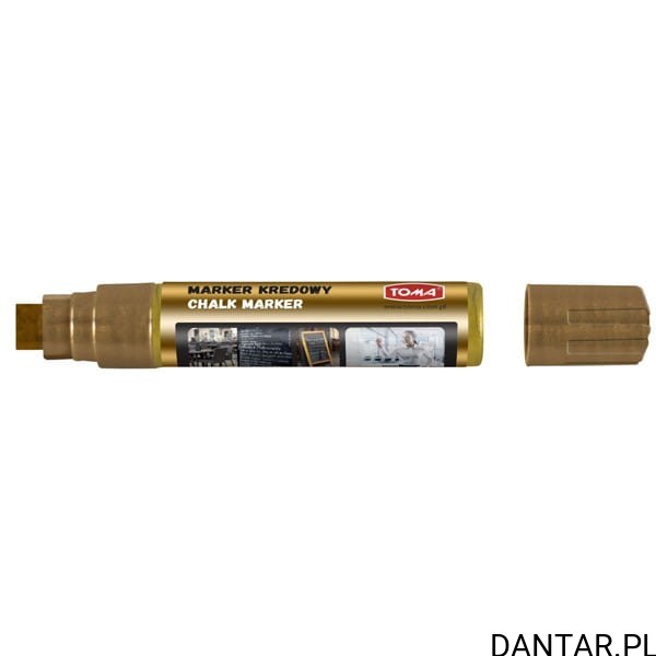 Marker Toma kredowy 8x15mm złoty gruby a1/6