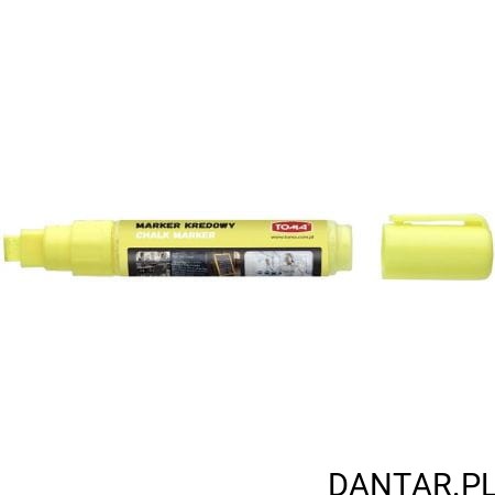 Marker kredowy płaski 8x5mm żółty TO-291 Toma a1/10
