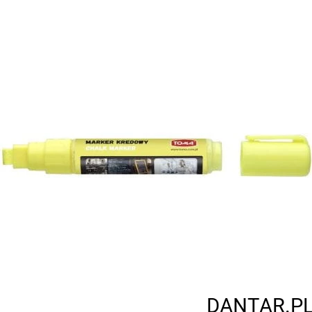 Marker kredowy płaski 8x5mm żółty TO-291 Toma a1/10