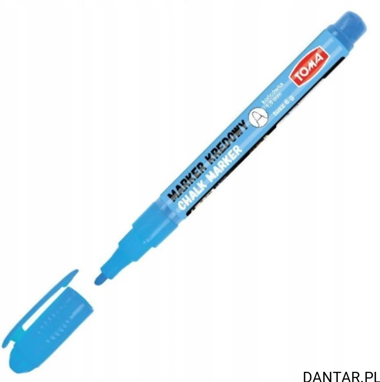 Marker kredowy okrągły 1,5mm jasno niebieski TO-293 Toma a1/10