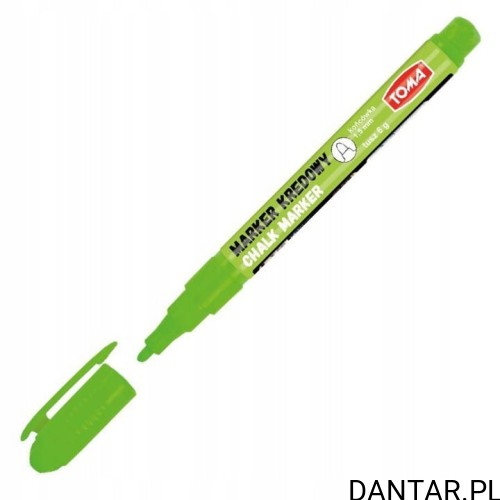 Marker kredowy okrągły 1,5mm zielony TO-293 Toma a1/10