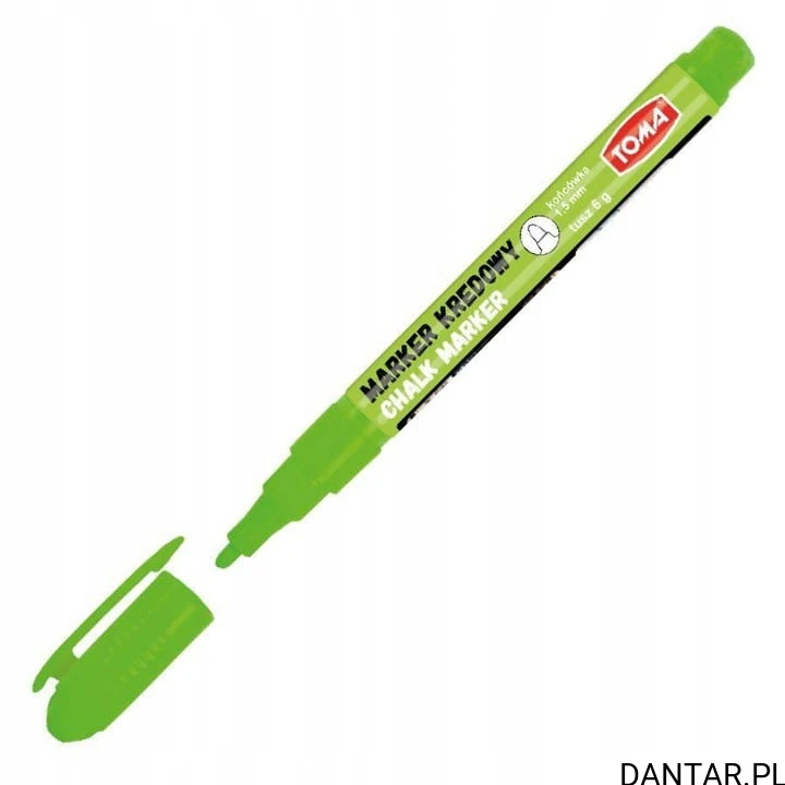 Marker kredowy okrągły 1,5mm zielony TO-293 Toma a1/10