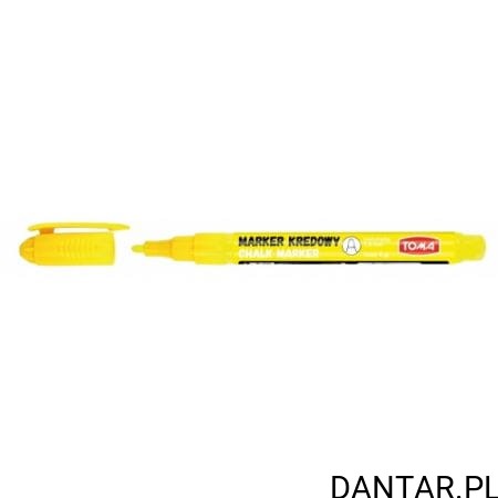 Marker kredowy okrągły 1,5mm żółty TO-293 Toma a1/10