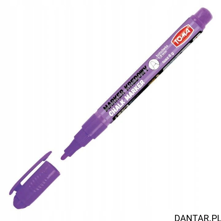 Marker kredowy okrągły 1,5mm fioletowy TO- 293 Toma a1/10