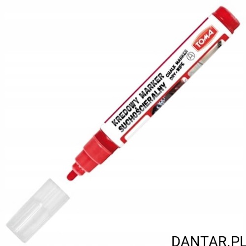 Marker kredowy okrągły 4,5mm czerwony TO-296 Toma a1/12 
