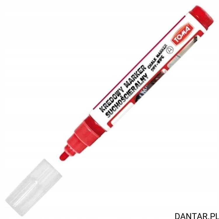 Marker kredowy okrągły 4,5mm czerwony TO-296 Toma a1/12 
