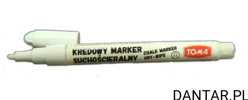 Marker kredowy 1,5mm biały TO-297 Toma