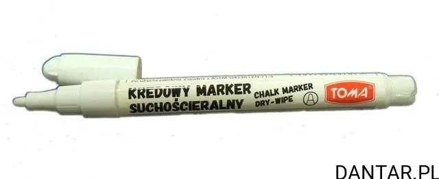 Marker kredowy 1,5mm biały TO-297 Toma