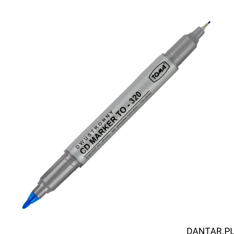 Marker dwustronny CD niebieski TO-320 Toma a1/25