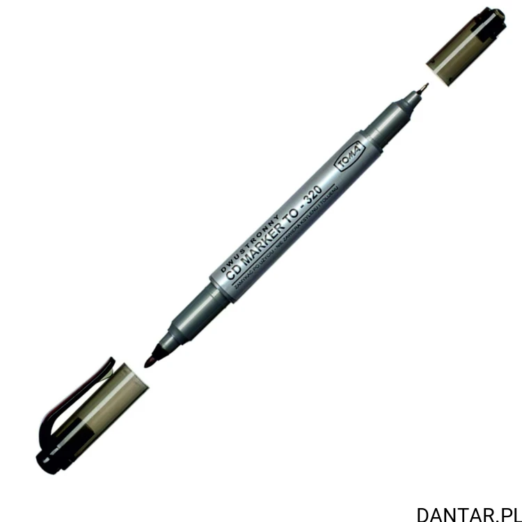 Marker dwustronny CD czarny TO-320 Toma a1/25 