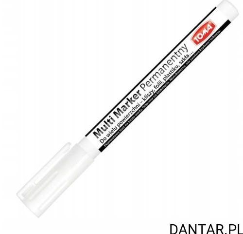 Marker multi soft 1,5mm permamentny biały TO-333 Toma a1/20