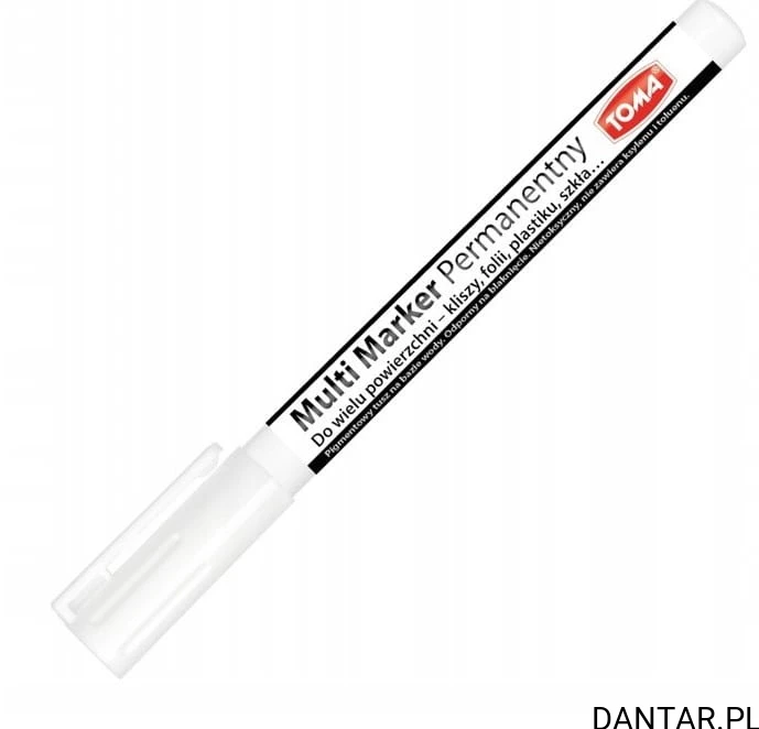 Marker multi soft 1,5mm permamentny biały TO-333 Toma a1/20