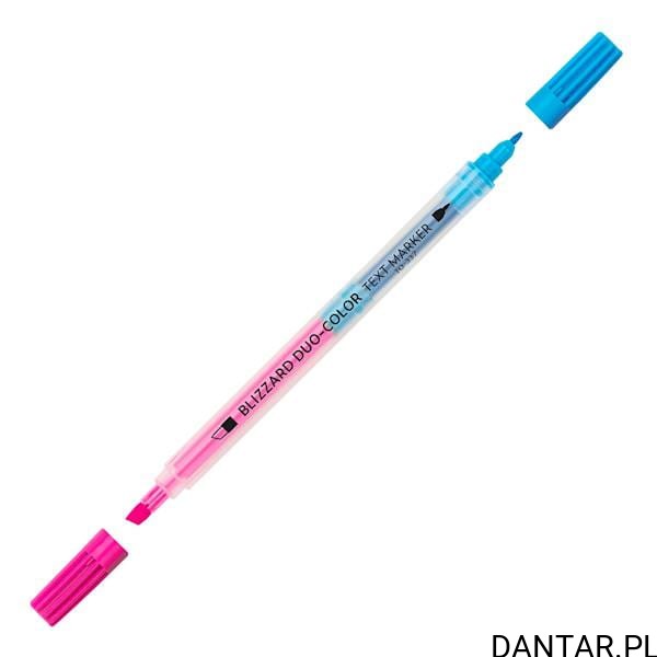 Zakreślacz Toma blizzard duo color różowo-niebieski a1/10