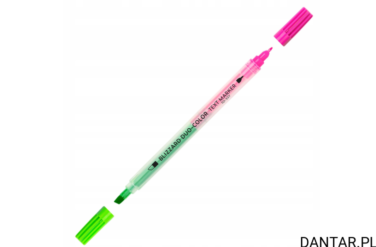 Zakreślacz Toma blizzard duo color różowo-zielony a1/10