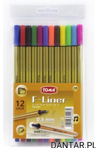 Cienkopis Toma 12 kol. 0,4mm TO-344