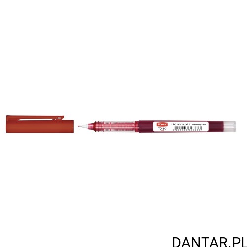Cienkopis kapilarny 0,5mm czerwony TO-347 Toma a1/10