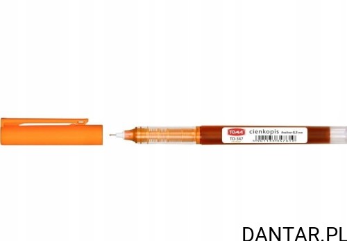 Cienkopis kapilarny 0,5mm pomarańczowy TO-347 Toma a1/10