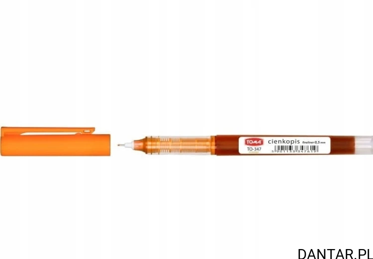 Cienkopis kapilarny 0,5mm pomarańczowy TO-347 Toma a1/10