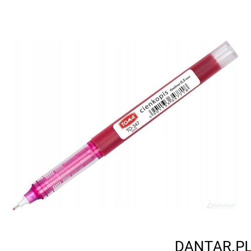 Cienkopis kapilarny 0,5mm różowy TO-347 Toma a1/10