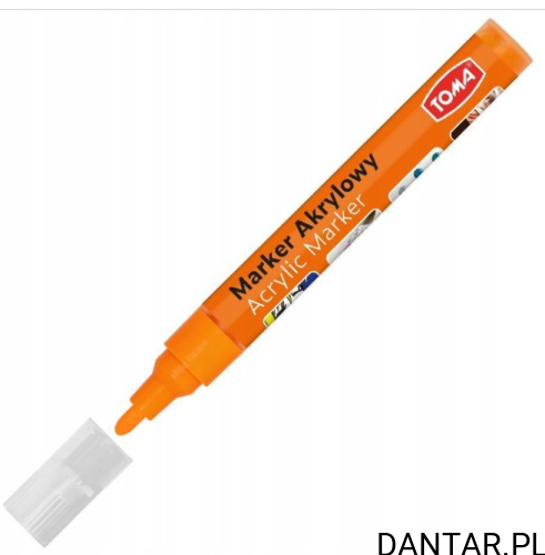 Marker akrylowy 4mm okrągły TO-402 pomarańczowy a1/24