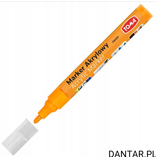 Marker akrylowy 4mm okrągły TO-402 neon pomarańczowy a1/24