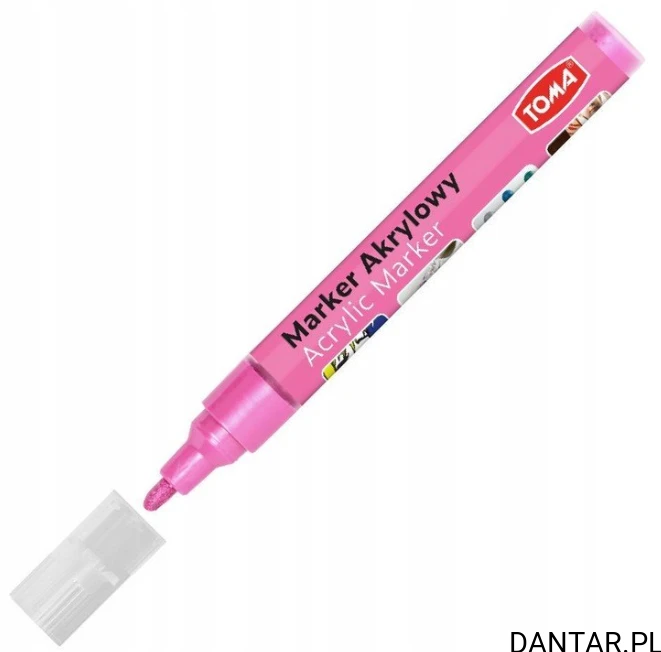 Marker akrylowy 4mm okrągły TO-402 różowy a1/24