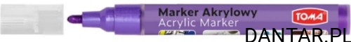 Marker akrylowy 4mm okrągły TO-402 fioletowy a1/24
