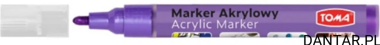Marker akrylowy 4mm okrągły TO-402 fioletowy a1/24
