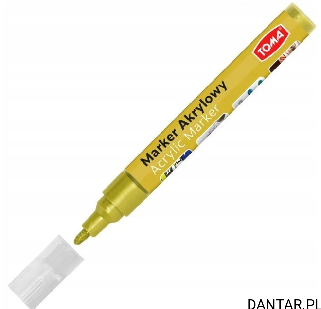 Marker akrylowy 4mm okrągły TO-402 złoty a1/24
