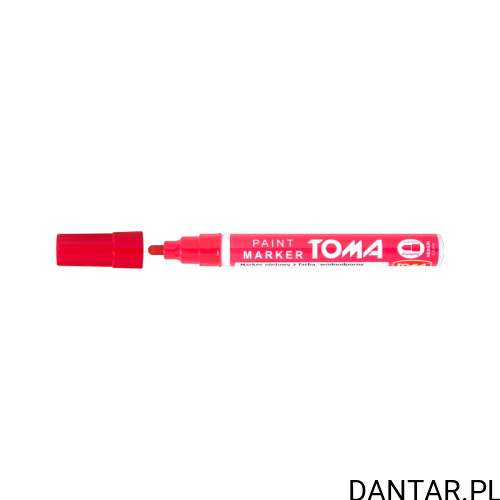 Marker olejowy okrągły 2,5mm czerwony TO-440 Toma a1/12