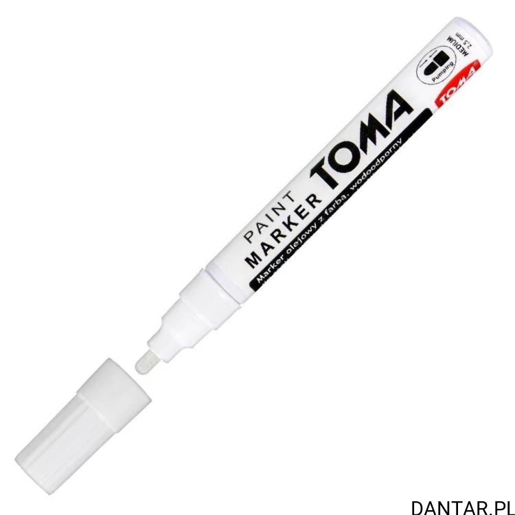 Marker olejowy biały TO-440 Toma a1/12